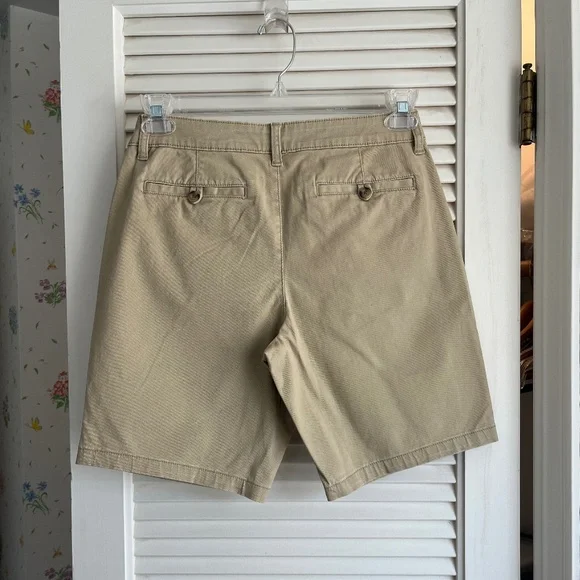 A.N.A. Khaki Tan Cotton Bermuda Shorts Size 4 NWT - Picture 2 of 8